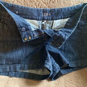 LOFT Indigo Denim Shorts
